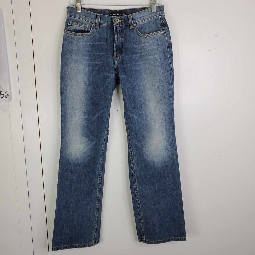 Women's Straight Leg Jeans - Blue